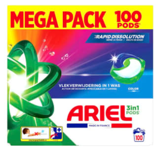 Ariel Color 3-in-1 Pods 100 stuks voor €28,99 bij Kruidvat