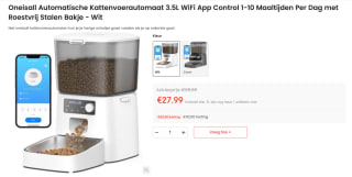 Automatische kattenvoerdispenser - 3,5 l voor €27,99 bij Ohama