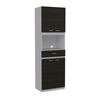 Mueble Microondas Tu Home Bau Blanco/Wengue por solo $139.990