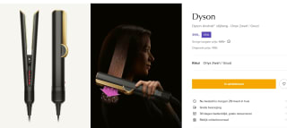 Dyson Airstrait Onyx Zwart/Goud voor €399 bij de Bijenkorf