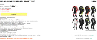Mono Spyke Estoril Sport 2PC por 359€