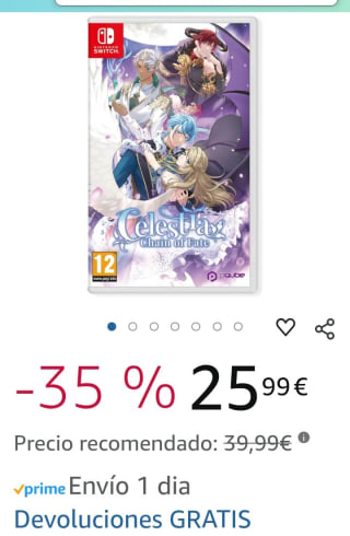 Celestia : Chain of Fate Nintendo Switch por 25,99€.