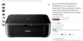 Canon Pixma MG3650S Impresora Multifunción 3 en 1 por 33€