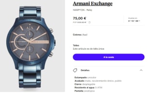Reloj para Hombre Armani Exchange HAMPTON por 75€