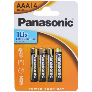 Pilas Panasonic AAA 4 unidades por 0,94€