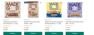 1 + 1 gratis Glutenvrije Made Good bij Holland & Barret
