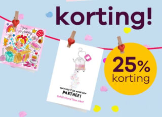 25% korting op verjaardagskaarten bij Greetz