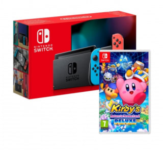 Nintendo Switch Neón + Kirby's Return to Dreamland Deluxe a 319€