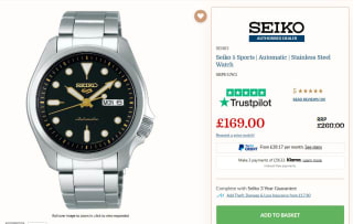 Seiko 5 Sports SRPE57K1 à 169€