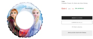 Flotador Frozen, EL Reino de Hielo Disney por 0.98€