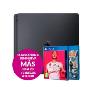 PlayStation 4 Seminueva + 3 Juegos por solo 104,96€