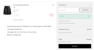 20% korting op alles bij Vila