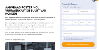 Gratis Honden Vuurwerkposter aanvragen