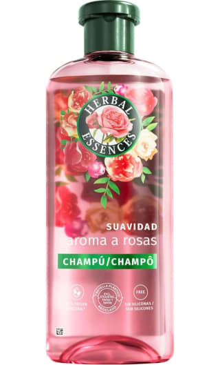 Pack de 3 ×350ml Herbal Essences Champú Rosas por 6,68€.