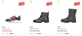 20% extra korting op de sale van Schuurman Schoenen