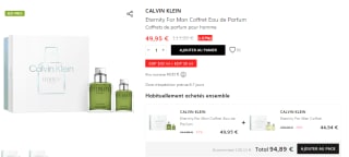 Coffret Eau de Parfum Calvin Klein Eternity à 49,95€