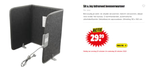 Sit & Joy mobiel infraroodpaneel voor €29,99 bij Dirk