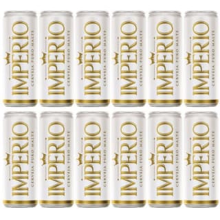Cerveja Império em lata de 350ml com 12 uni - R$ 42,90