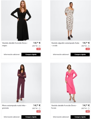 MANGO - Vestidos largos y monos de 8,99€ a 14,99€