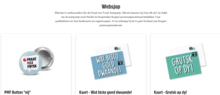 Gratis 'Praat mar frysk' Buttons, Kaarten met Stickers, Opblaaslippen en Posters