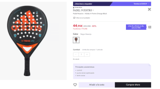 Pala de Padel Adidas X-Treme Orange Black por 31.46€