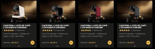 Cafetera L'OR BARISTA + 210 cápsulas por 89€
