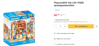PLAYMOBIL My Life Speelgoedwinkel (71536) voor €20,99 bij Coppens warenhuis