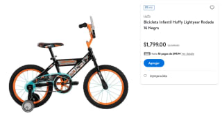 Bicicleta Infantil Huffy Lightyear a $1,799 en Walmart