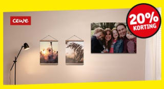 20% korting op alle CEWE Wanddecoratie bij Kruidvat