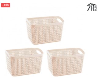 12 Cestas 7house Rectangulares 1.5 Litros por solo 11,89€