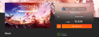 Videojuego Horizon Forbidden West Complete Edition PC por 19,63€