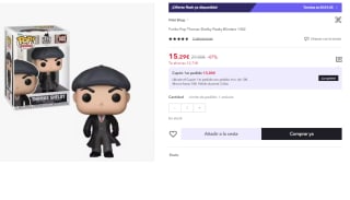 Funko Pop Thomas Shelby Peaky Blinders por 15.29€ (Cuenta Nueva 9.19€)