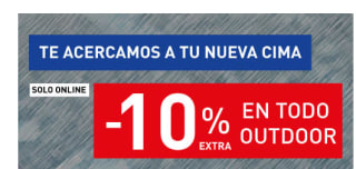 10% descuento en tu compra en Intersport Outdoor