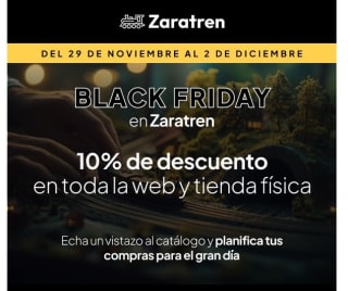 10% descuento eb web y tienda física (Zaragoza) de Zaratren