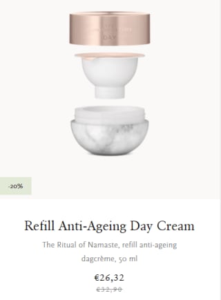 20% korting op alle refills bij Rituals