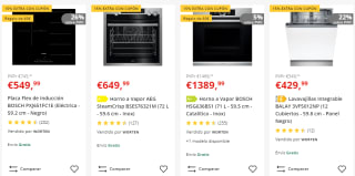 15% extra electrodomésticos integrables Worten