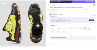 Zapatilla Pádel Hombre Joma Spin 2309P por 40.71€ (Cuenta Nueva 30.71€)