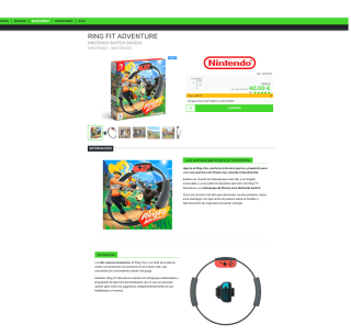 RING FIT ADVENTURE + Regalos por solo 40€