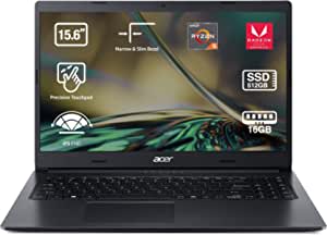 Acer Aspire 3 A315-23 - Ordenador Portátil 15.6” Full HD LED (‎AMD Ryzen 5 3500U, 16 GB RAM, 512 GB SSD, UMA Graphics, Sin SO) Negro - Teclado QWERTY Español por 449€