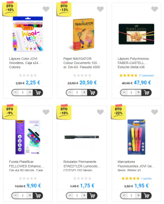 Hasta 50% dto y dobles puntos en Papel Store