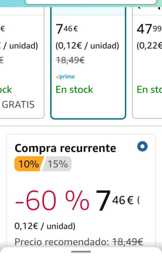 Finish Powerball Power All in 1 63 pastillas para lavavajillas por 7,46€.