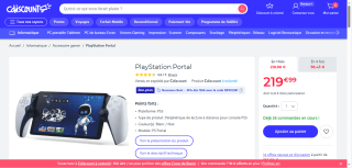 Sony Playstation Portal ,Lecteur a distance pour ps5 à 219,99€