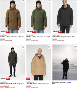 Oferta hasta 65% + 15% EXTRA descuento en abrigos en Zalando