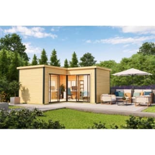 Chalet Moderne 25 m² ( 5,20 x 5,20 m) - Lasita DOMEO 6 Plus à 2565€