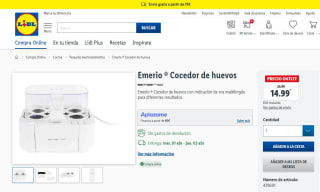 a Emerio ® Cocedor de huevos por 14,99€