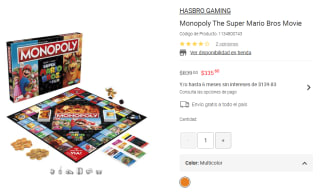 Monopoly The Super Mario Bros Movie $336 | Descuento Liverpool