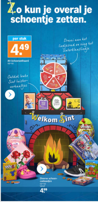 AH Schoenzethaard van karton voor €4,49