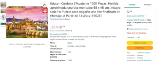 EDUCA - Puzzle 1000 piezas Córdoba por 6,50€