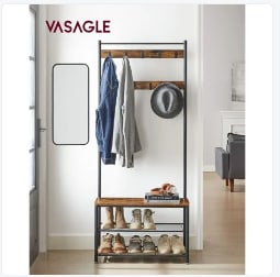Porte-Manteau avec Étagère à Chaussures Vasagle HSR41BX à 45,99€