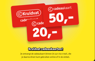 Scan je kaart bij Kruidvat en speel voor Shoptegoed.
